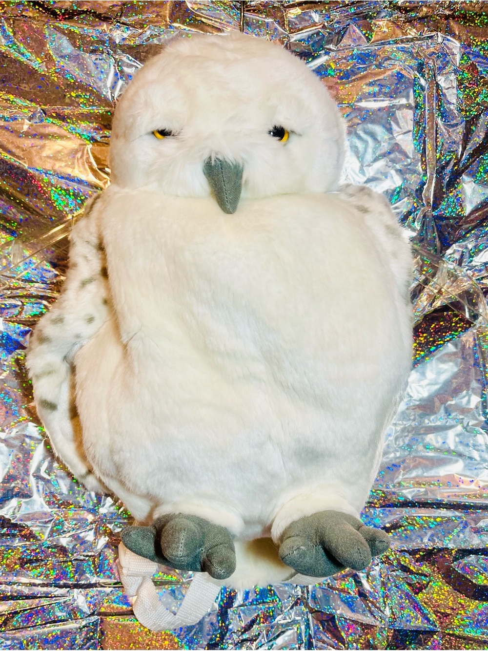 Harry Potter Wizarding World HEDWIG White Owl Plush Backpack Universal Studios